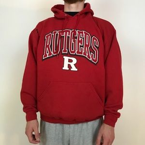 Red Starter Rutgers College Hoodie